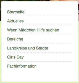 navigation Übersicht Navigation Screenshot