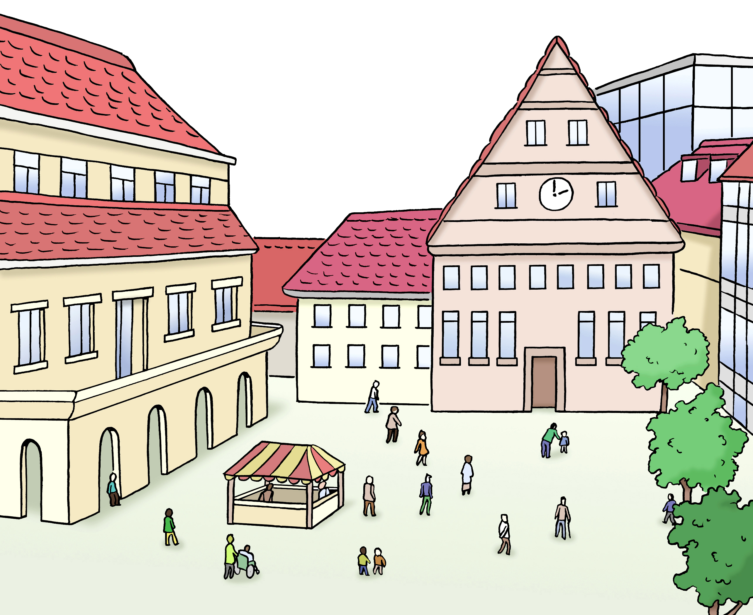 Stadt, Marktplatz